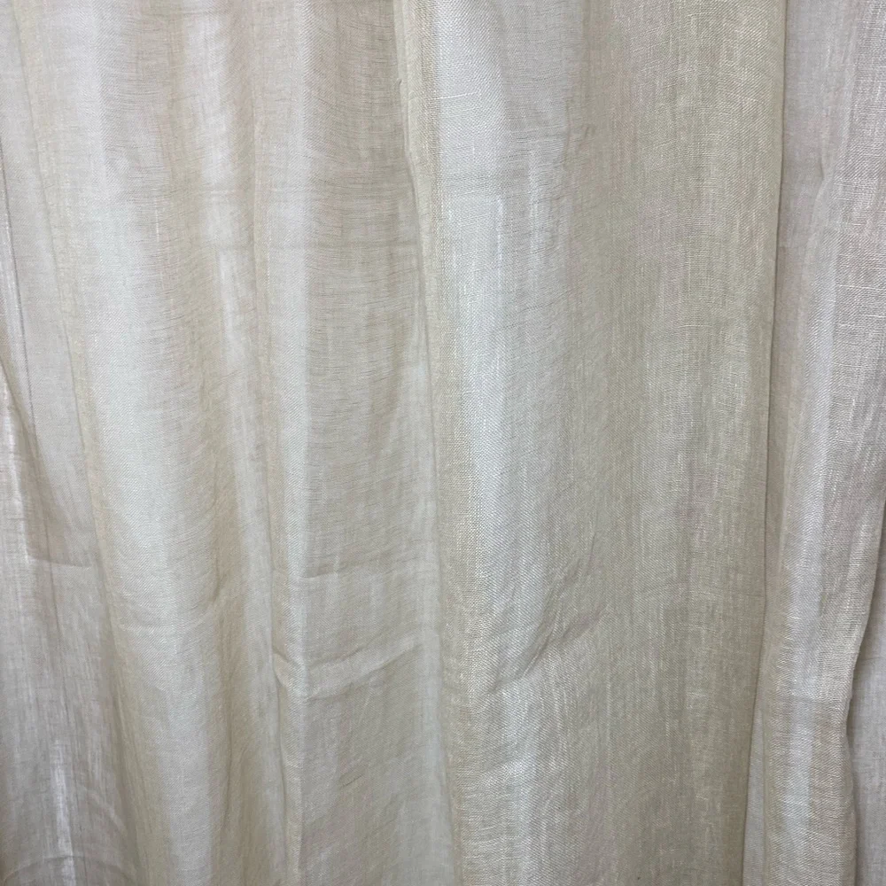 West Elm Sheer European Flax Linen Curtains - Set‎ of 2